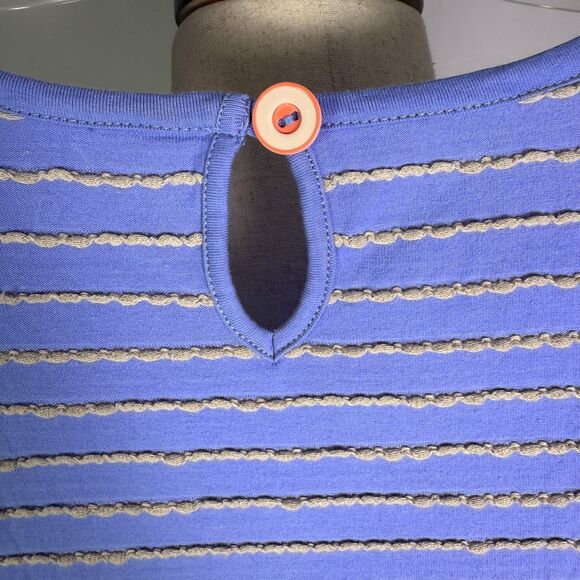 Matilda Jane Exploration Dress, Women's Sz XS, Periwinkle Blue & Gray Stripes - Picture 9 of 15